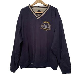 Vintage 9-11 Gone but Not Forgotten FDNY NYPD Mens XXL 2XL Pullover Windbreaker